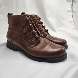 Mojave Leather Short Brown Boots size 7 Earth Shoe
